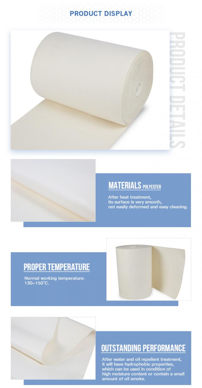 Использованный для промышленной иглы полиэстера пыли collection100% пробил nonwoven чувствуемую ткань воздушного фильтра для сборника пыли