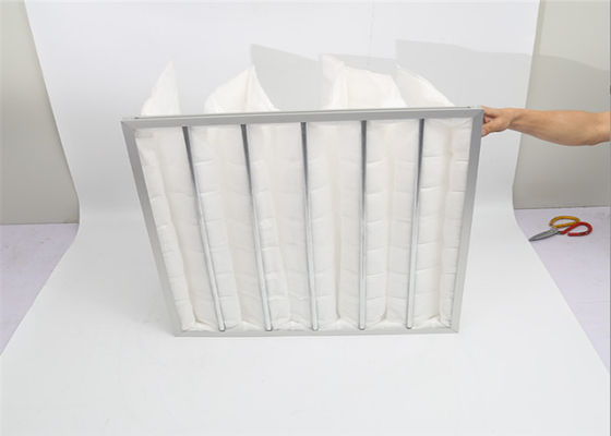 Не сплетенные белые средние сумки воздушного фильтра эффективности F7 для чистой комнаты